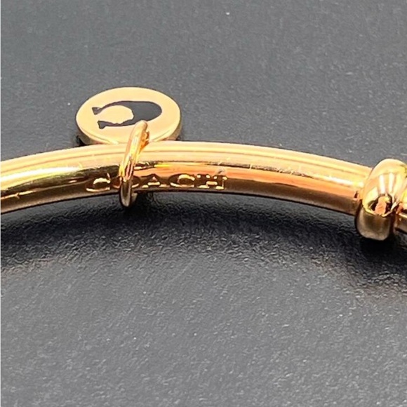Coach Gold-Tone Bracelet with C Charm - Picture 3 of 5